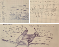 Drawings of urban Waterworlds
