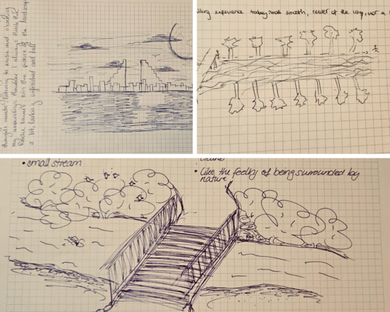 Drawings of urban Waterworlds