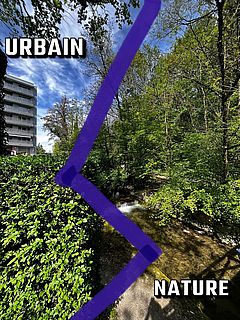 Urban waterworlds photo collages, Renens, Switzerland 