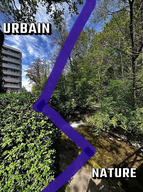 Urban waterworlds photo collages, Renens, Switzerland 