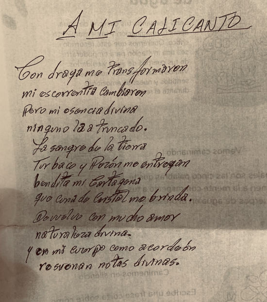 Urban waterworlds songs and poems, Cartagena, Colombia